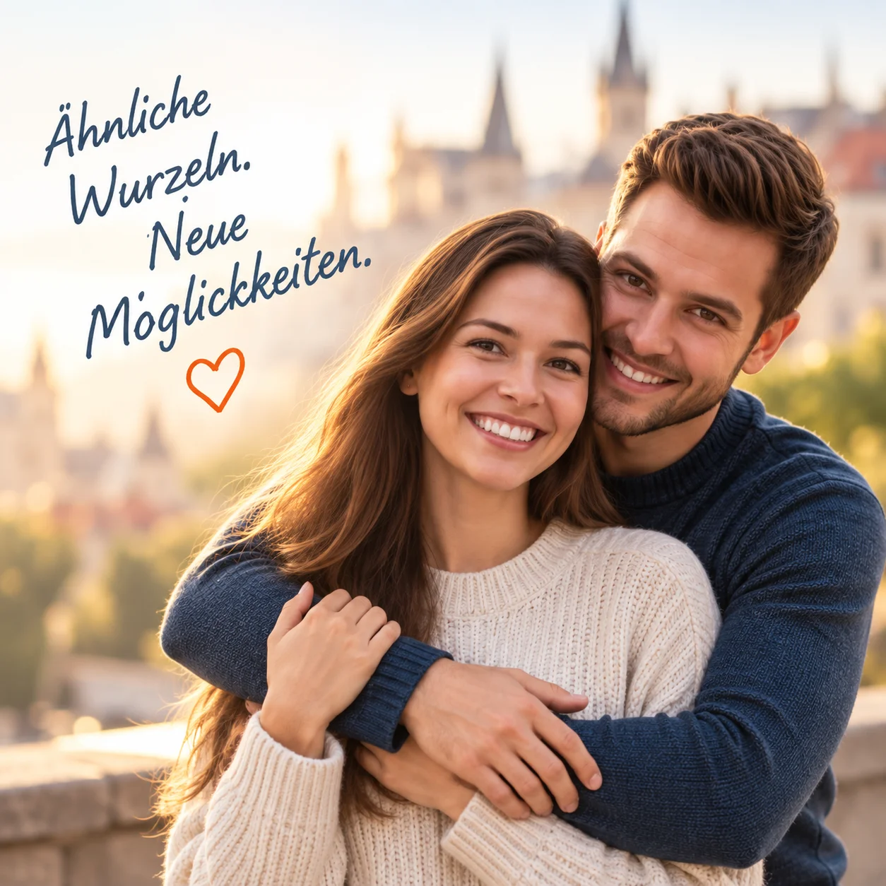 Paar beim Kennenlernen auf RusLiebe