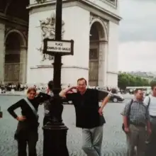 Foto Boris 2 В Париже с дочкой. Год 2005.